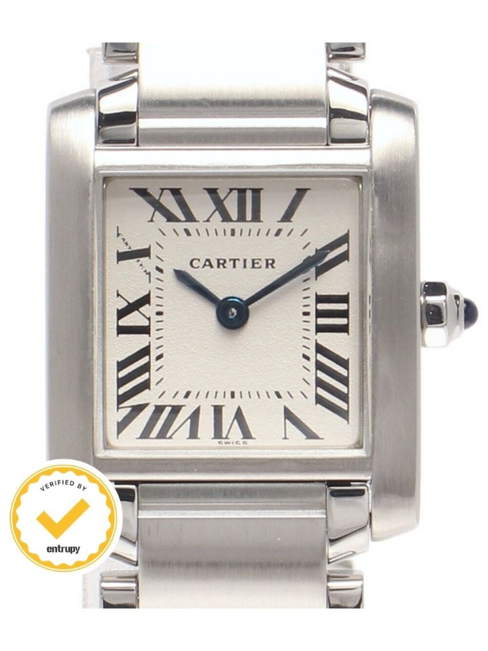 Cartier Watch Tank Francaise Quartz White